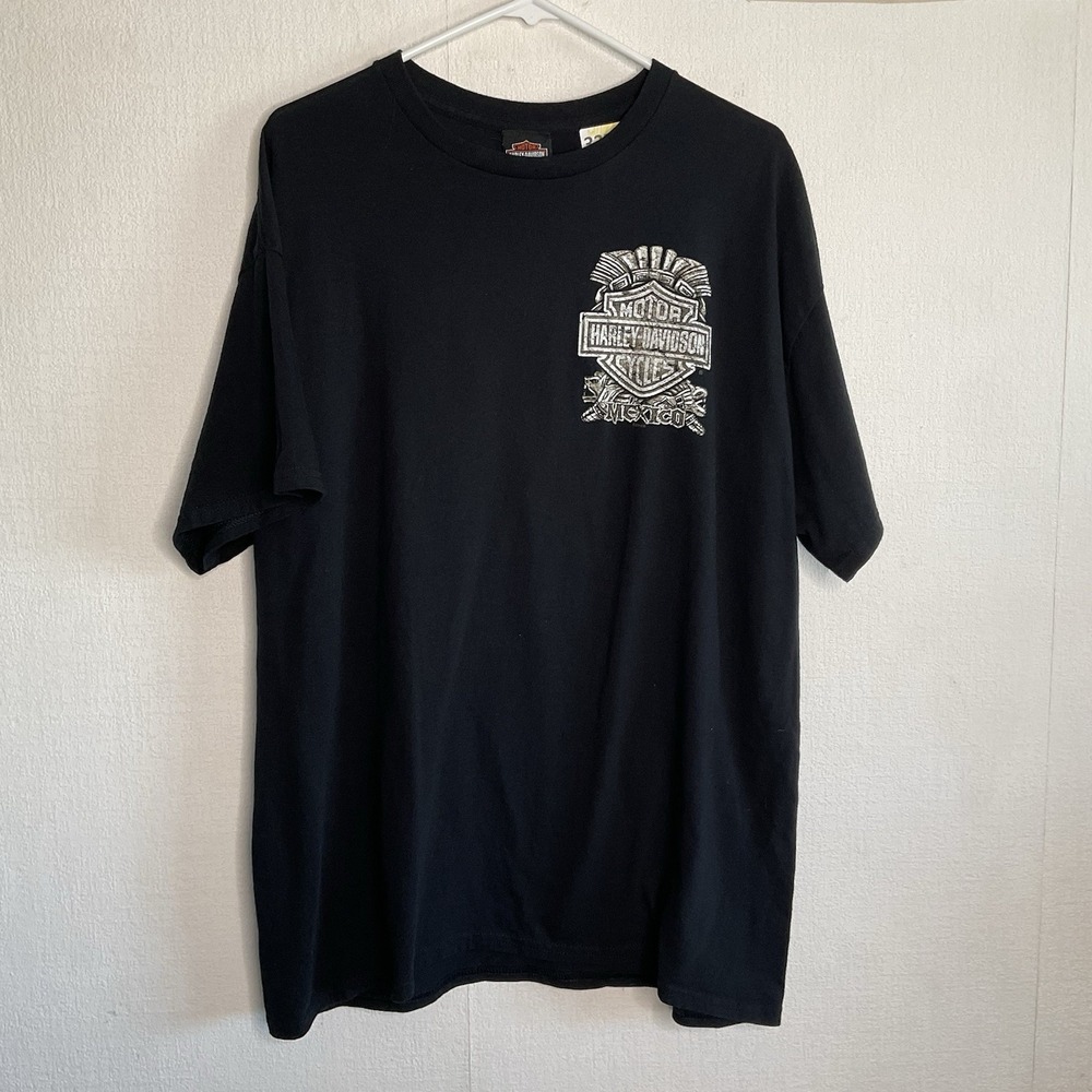 Harley Davidson Shirt Men XL Black Cancun Mexico Bikers‎ Motorcycle